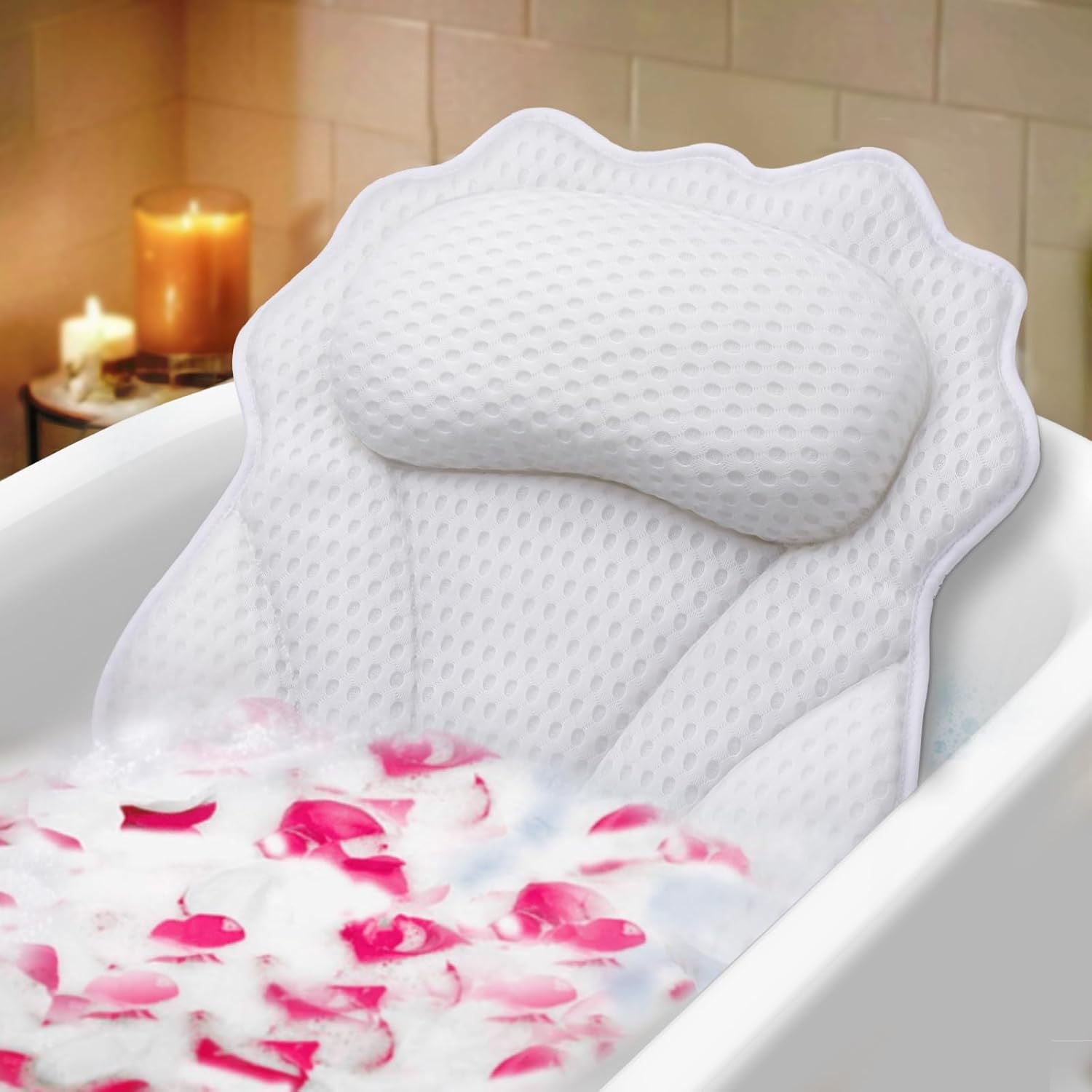 Ergonomic Luxury Bath Pillow
